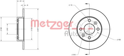 METZGER Bremsscheibe (6110061)