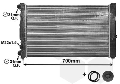 VAN WEZEL Kühler, Motorkühlung (03002123) Thumbnail