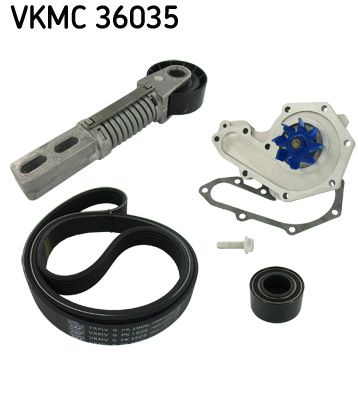 SKF Wasserpumpe + Keilrippenriemensatz (VKMC 36035)