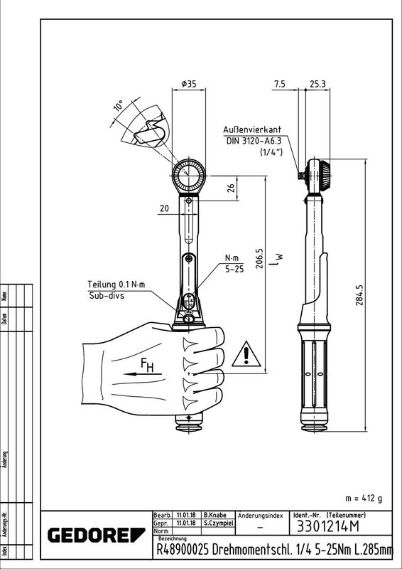 GEDORE Drehmomentschlüssel (3301214)