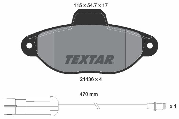 TEXTAR Bremsbelagsatz, Scheibenbremse (2143603)