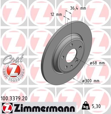 ZIMMERMANN Bremsscheibe (100.3379.20)