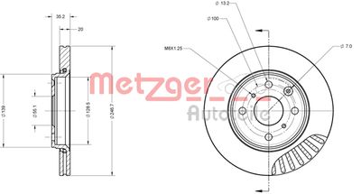 METZGER Bremsscheibe (6110059)