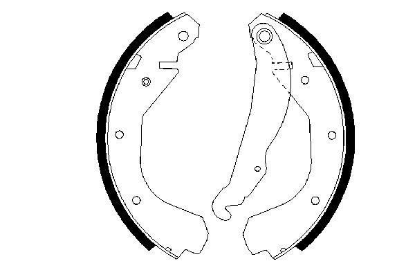 BOSCH Bremsbackensatz (0 986 487 199)