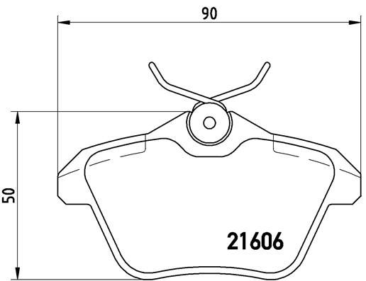 BREMBO Bremsbelagsatz, Scheibenbremse (P 23 067)