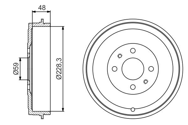 BOSCH Bremstrommel (0 986 477 212)