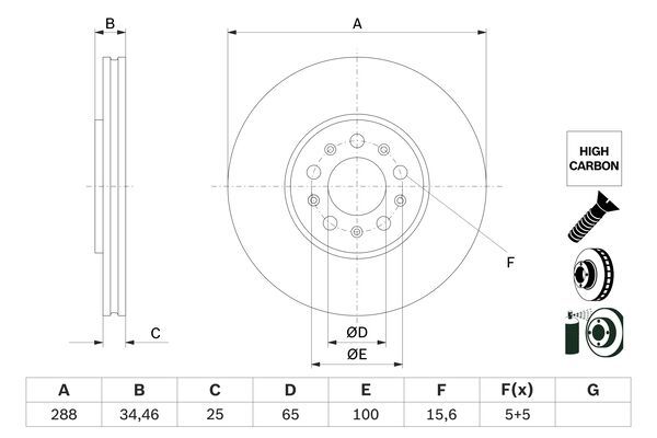 BOSCH Bremsscheibe (0 986 478 867)