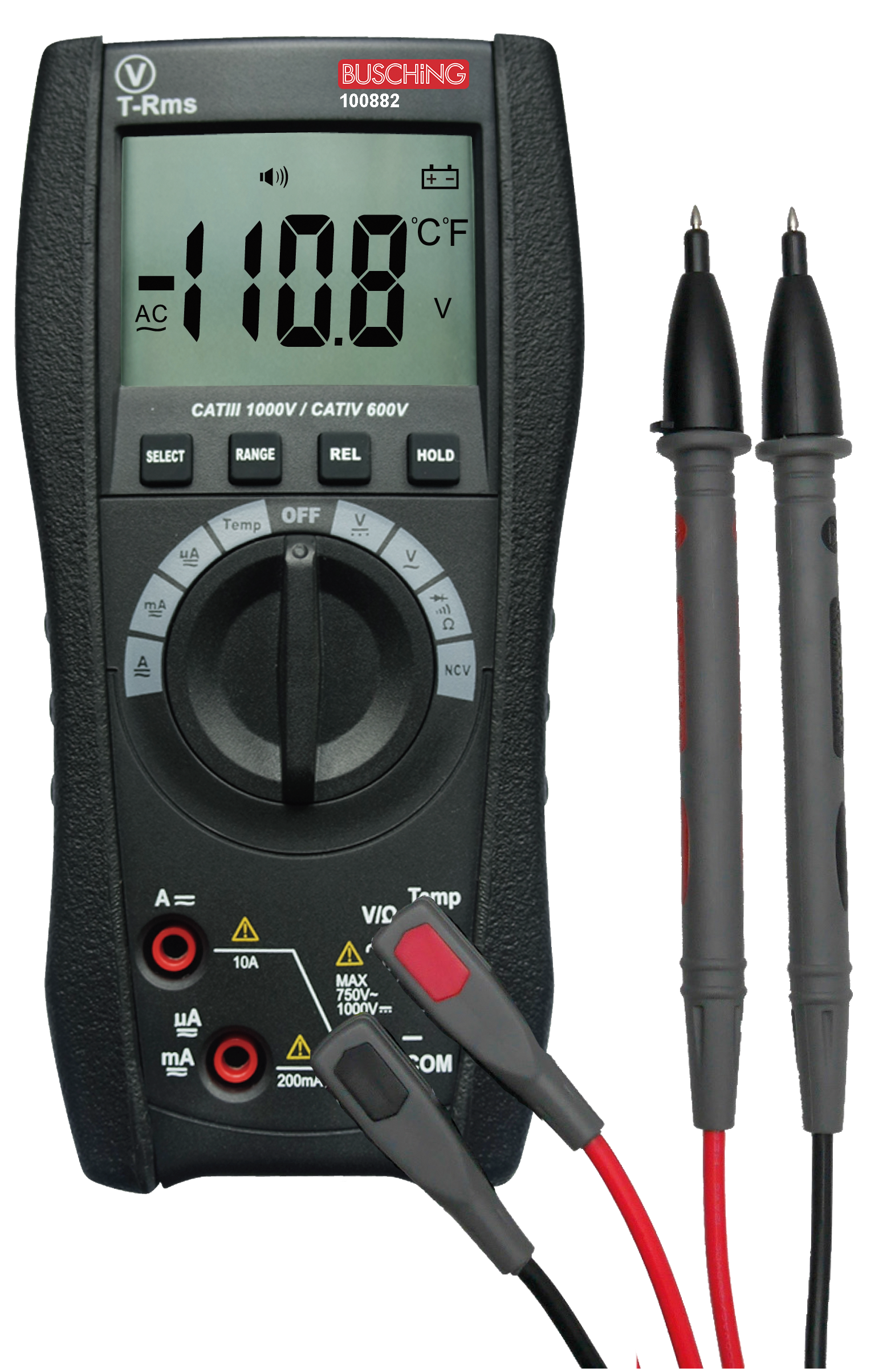 Digital-Multimeter 3 1/2 Digits TRMS CATIII/IV