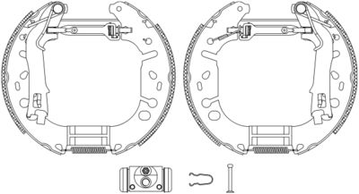 HELLA Bremsbackensatz (8DB 355 005-131)