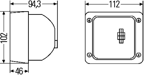 HELLA Arbeitsscheinwerfer (1GA 007 506-061)