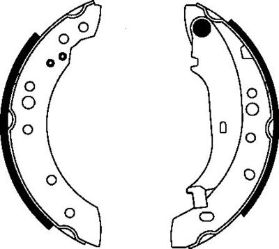 HELLA Bremsbackensatz (8DB 355 000-371)