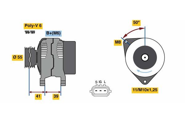 BOSCH Generator (0 986 049 490)