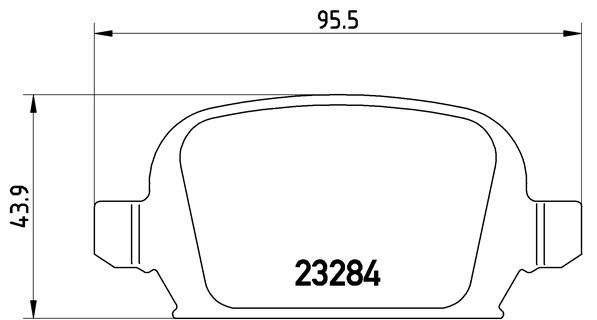 BREMBO Bremsbelagsatz, Scheibenbremse (P 59 037)