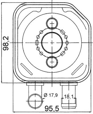 MAHLE Ölkühler, Motoröl (CLC 107 000P)