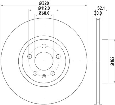 HELLA Bremsscheibe (8DD 355 129-231)