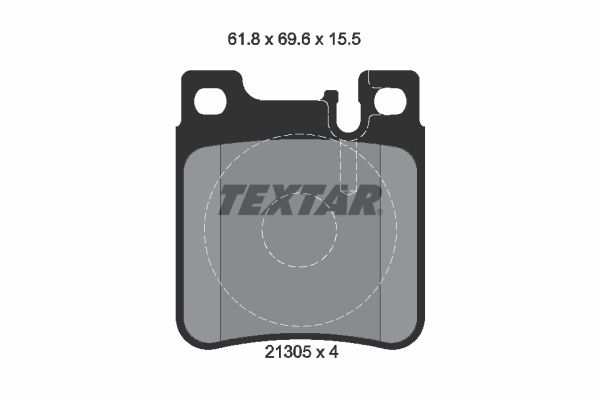 TEXTAR Bremsbelagsatz, Scheibenbremse (2130501)