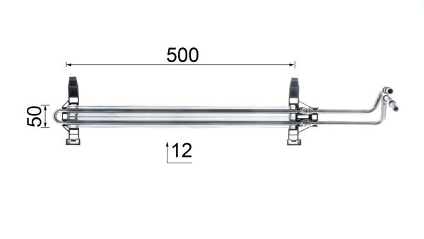 MAHLE Ölkühler, Motoröl (CLC 81 000P)