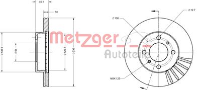 METZGER Bremsscheibe (6110143)