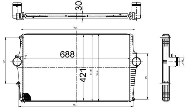 MAHLE Ladeluftkühler (CI 522 000S)