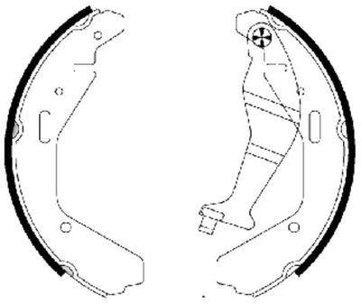 HELLA Bremsbackensatz (8DB 355 002-951)