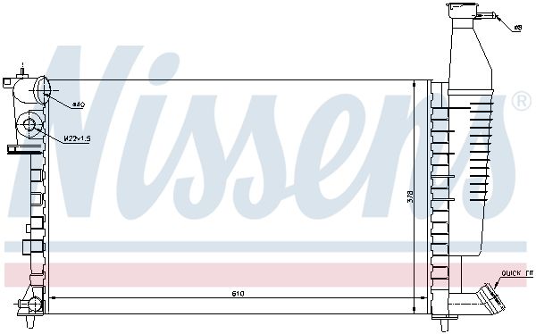 NISSENS Kühler, Motorkühlung (63716)