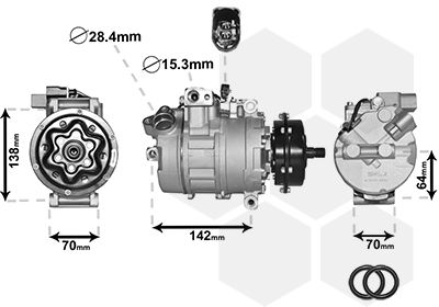 VAN WEZEL Kompressor, Klimaanlage (5800K087)