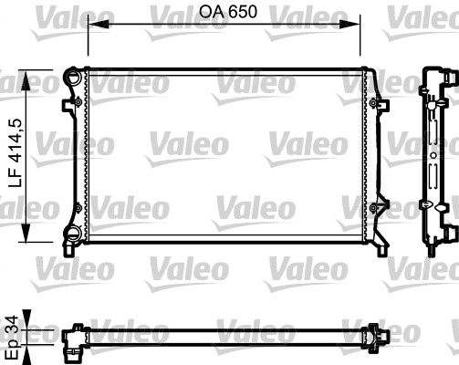 VALEO Kühler, Motorkühlung (735120)