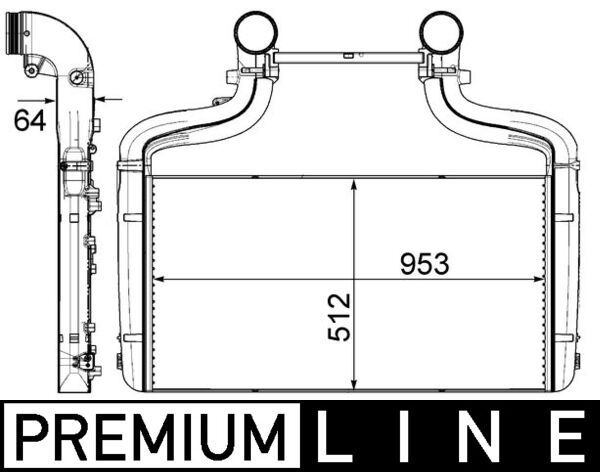 MAHLE Ladeluftkühler (CI 438 000S)