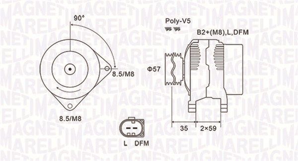 MAGNETI MARELLI Generator (063731675010)