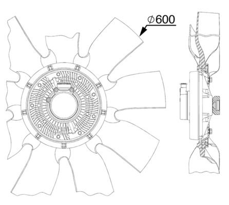 MAHLE Lüfter, Motorkühlung (CFF 492 000P)
