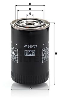 MANN-FILTER Ölfilter (W 940/63)