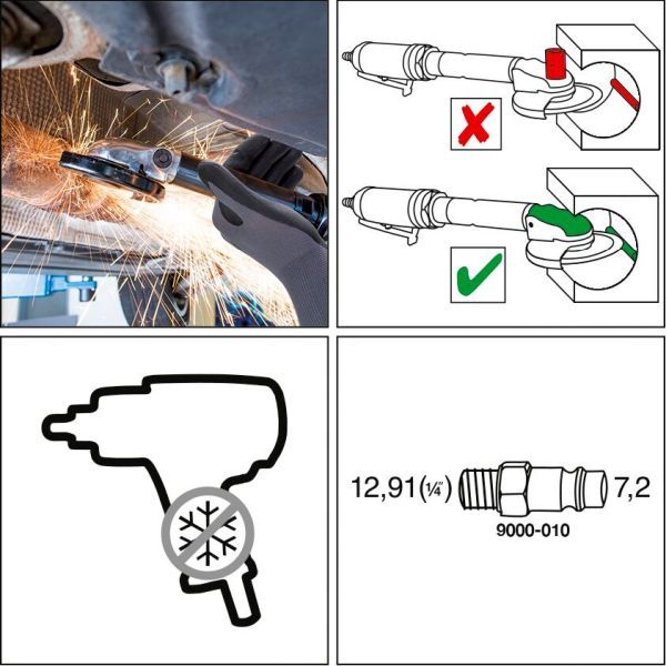 HAZET Winkelschleifer (Druckluft) (9033P-8)