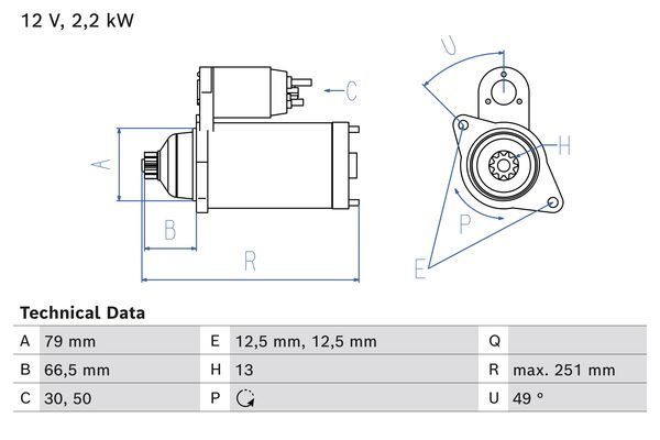 BOSCH Starter (0 986 026 340)