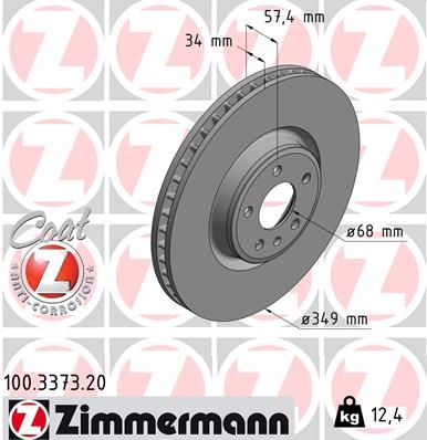 ZIMMERMANN Bremsscheibe (100.3373.20)