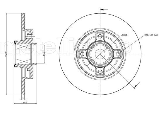 CIFAM Bremsscheibe (800-878)