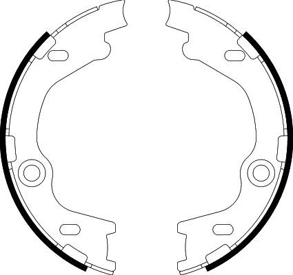 HELLA PAGID Bremsbackensatz, Feststellbremse (8DA 355 050-811)