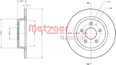 METZGER Bremsscheibe (6110604)