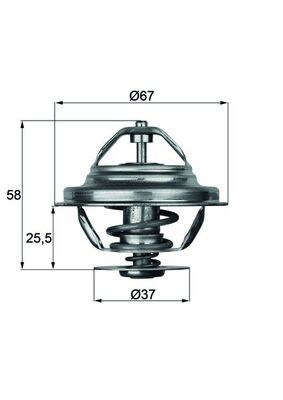 MAHLE Thermostat, Kühlmittel (TX 20 80D)