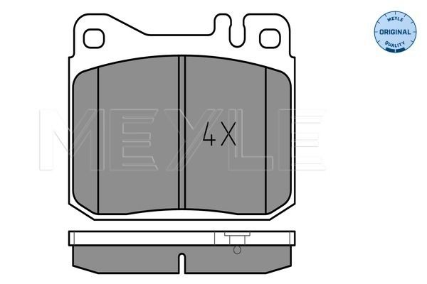 MEYLE Bremsbelagsatz, Scheibenbremse (025 203 9215)