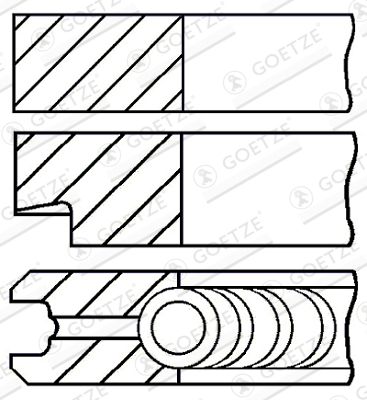 GOETZE ENGINE Kolbenringsatz (08-137600-00)