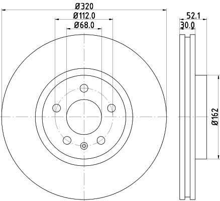 HELLA Bremsscheibe (8DD 355 117-191)