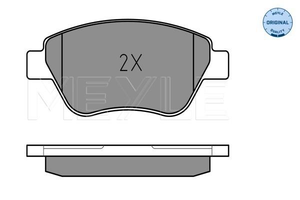MEYLE Bremsbelagsatz, Scheibenbremse (025 237 0617/W)