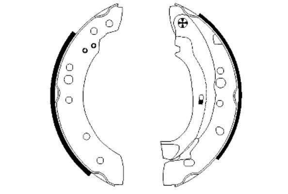 TEXTAR Bremsbackensatz (91059800)