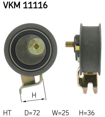 SKF Spannrolle, Zahnriemen (VKM 11116)