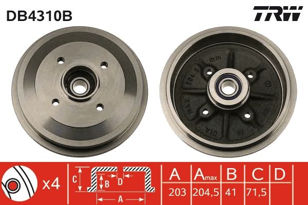 TRW Bremstrommel (DB4310B)