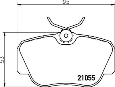 HELLA Bremsbelagsatz, Scheibenbremse (8DB 355 006-181)