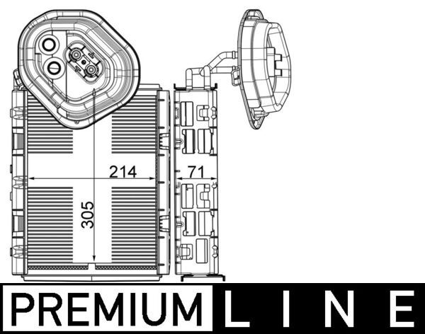 MAHLE Verdampfer, Klimaanlage (AE 4 000P)