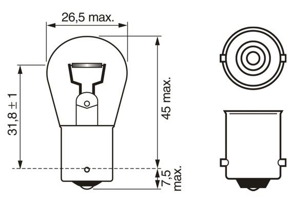 BOSCH Glühlampe, Blinkleuchte (1 987 302 201)