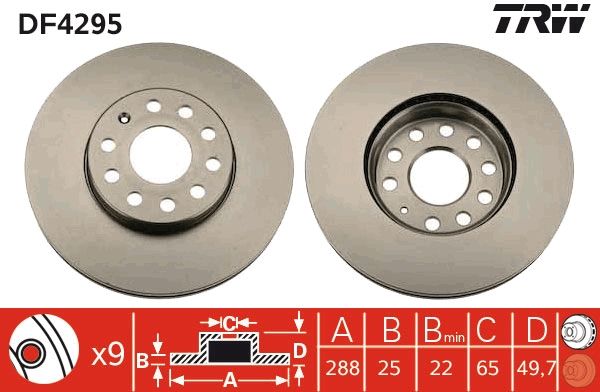 TRW Bremsscheibe (DF4295)