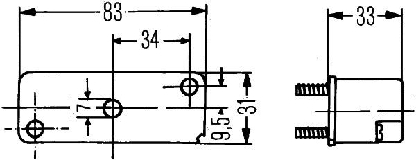 HELLA Kennzeichenleuchte (2KA 003 168-021)